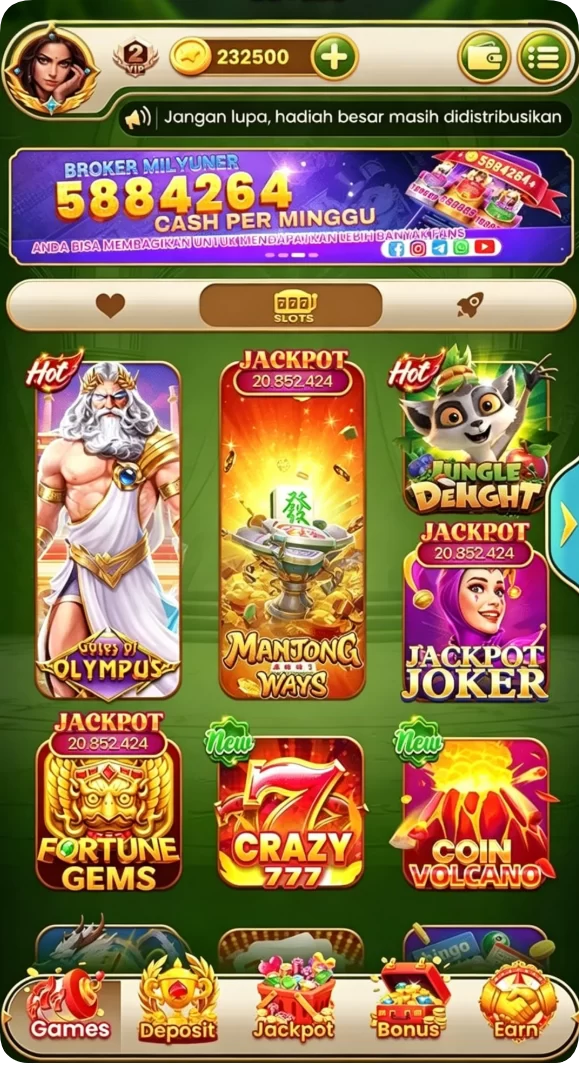 Pratinjau antarmuka Review Aplikasi slot710 di pulitoto